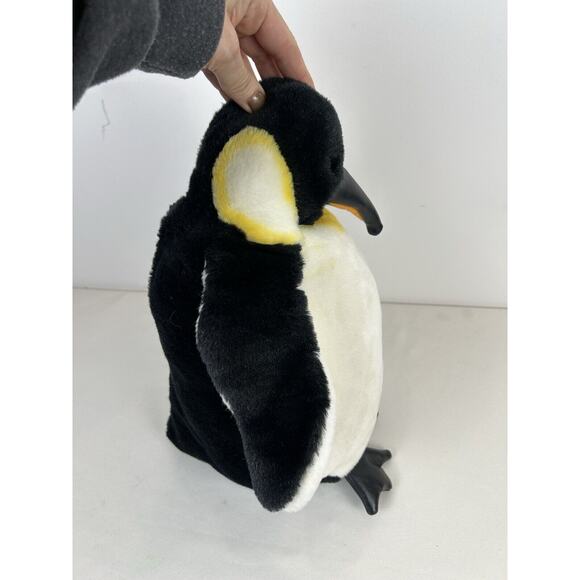 Folkmanis Folktails Emperor Penguin Puppet Plush 15" realistic stuffed animal - Picture 4 of 7